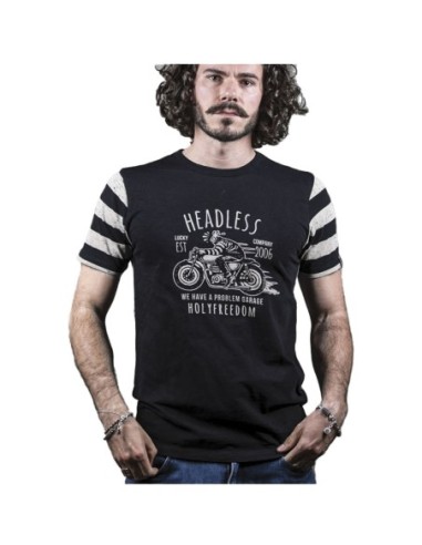 T-Shirt Holyfreedom - Headless Black Moto in tessuto di cotone colore nero - reference 2534HF